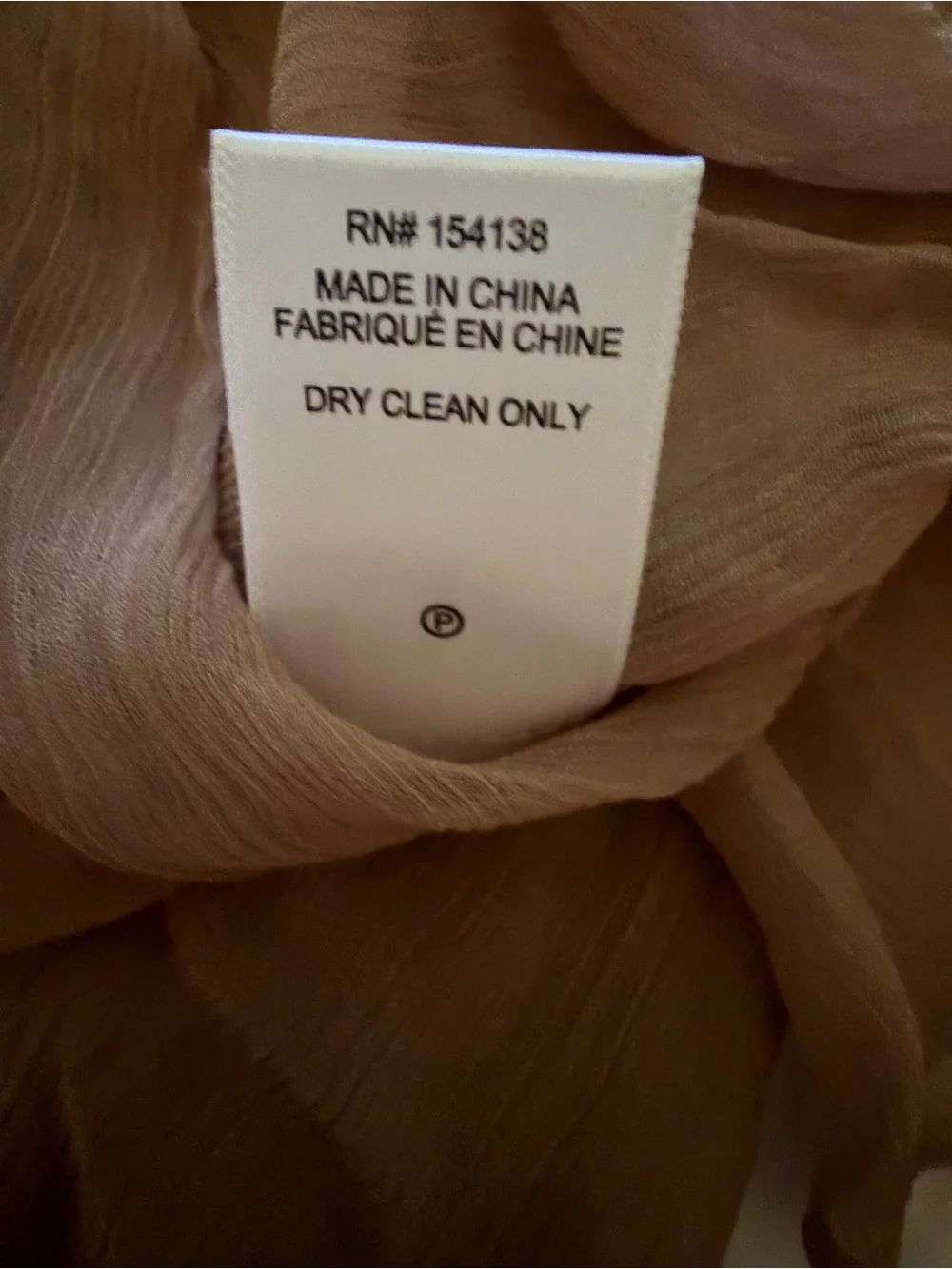STAUD Esther Mini Dress Taupe XS NWT Sheer Keyhole Chiffon - Picture 11 of 12